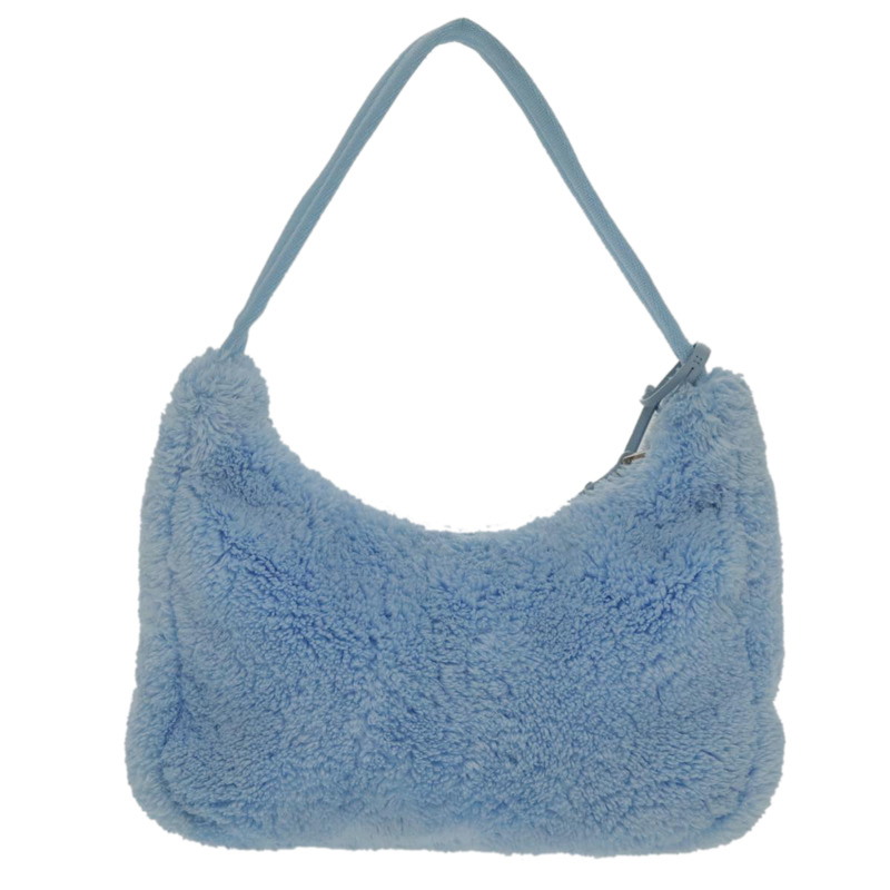 【日本直送】PRADA 迷你手提包 Pile 藍色 Auth 93077M-1