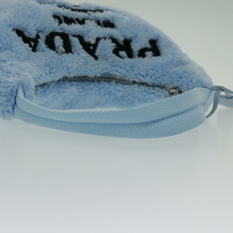 【日本直送】PRADA 迷你手提包 Pile 藍色 Auth 93077M-6