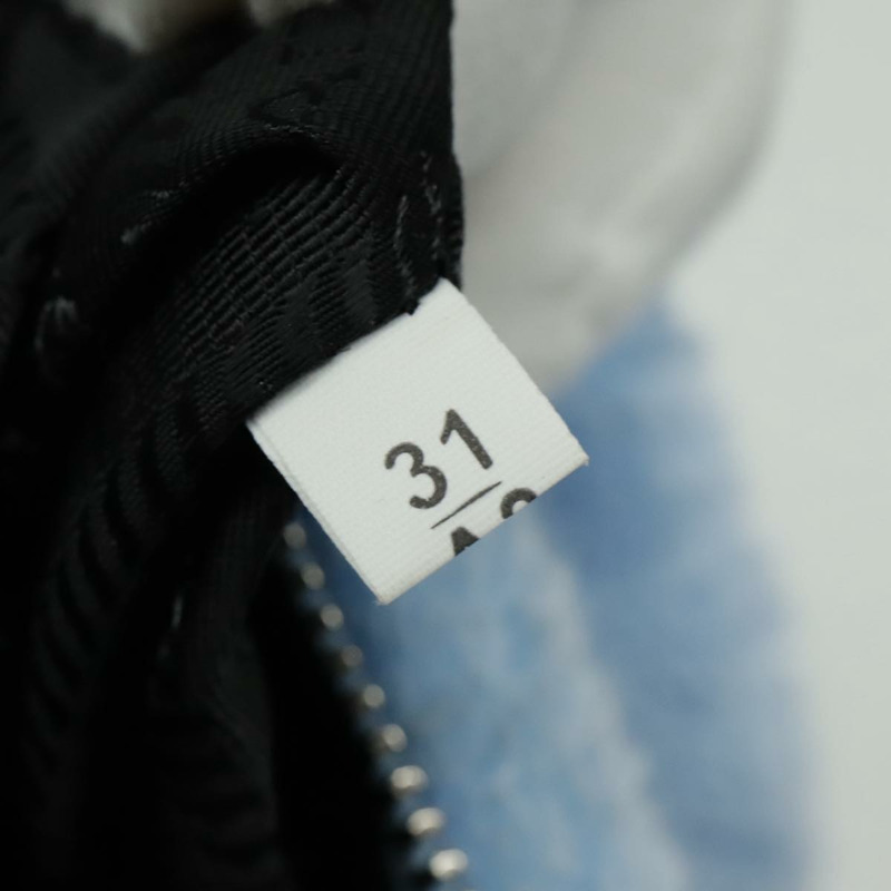 【日本直送】PRADA 迷你手提包 Pile 藍色 Auth 93077M-9
