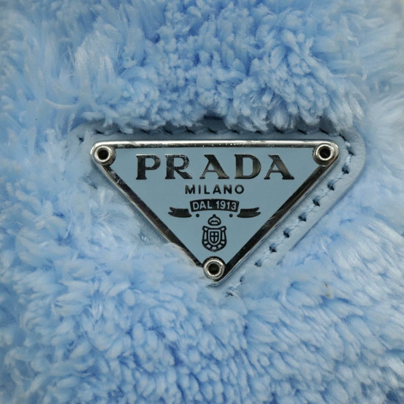 【日本直送】PRADA 迷你手提包 Pile 藍色 Auth 93077M-19
