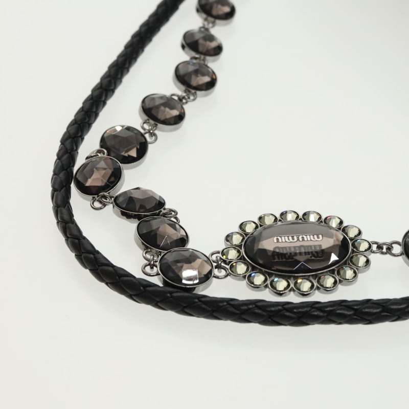 【日本直送】Miu Miu Matelasse Bijoux 黑色皮革單肩包 正品 am7147SAV-6