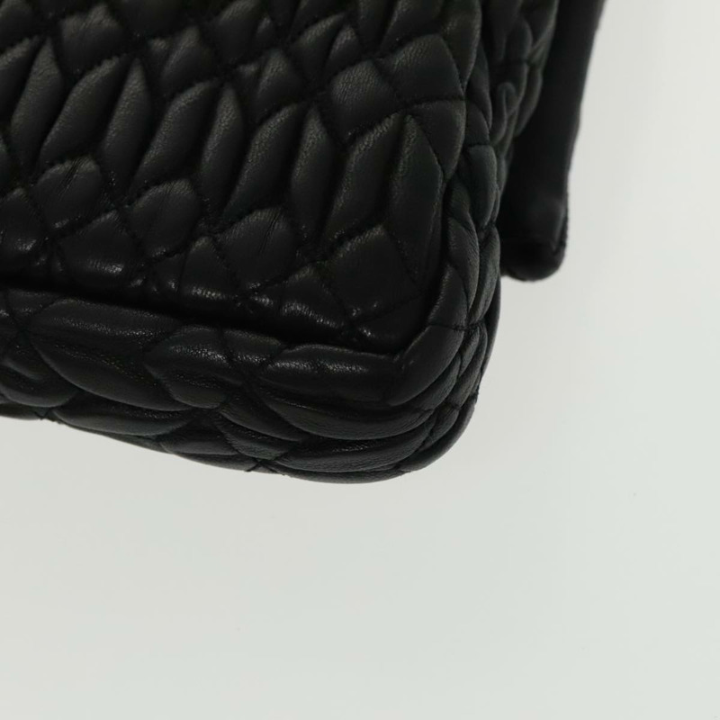 【日本直送】Miu Miu Matelasse Bijoux 黑色皮革單肩包 正品 am7147SAV-16