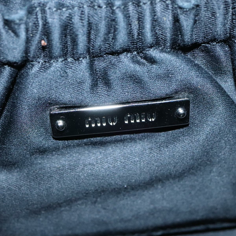 【日本直送】Miu Miu Matelasse Bijoux 黑色皮革單肩包 正品 am7147SAV-18