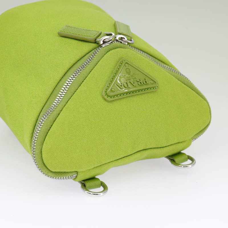 【日本直送】PRADA 單肩帆布包 銀綠色 正品 102538SAV-4
