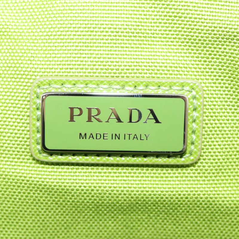 【日本直送】PRADA 單肩帆布包 銀綠色 正品 102538SAV-17