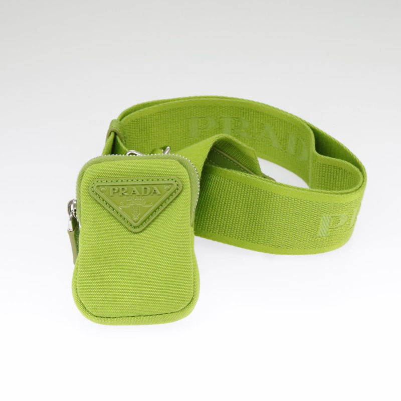 【日本直送】PRADA 單肩帆布包 銀綠色 正品 102538SAV-21