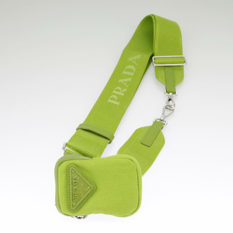 【日本直送】PRADA 單肩帆布包 銀綠色 正品 102538SAV-22
