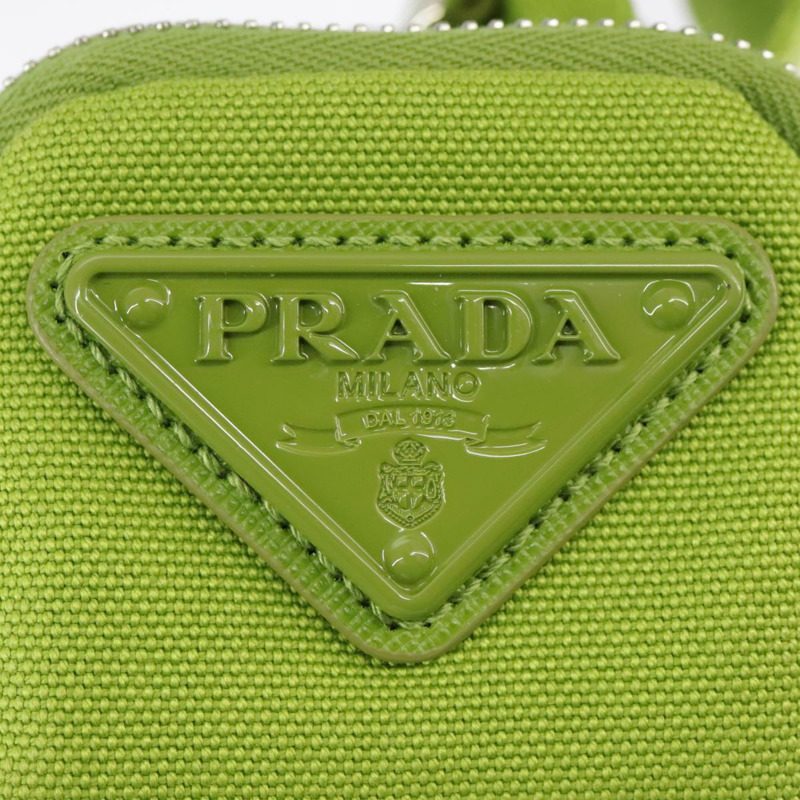 【日本直送】PRADA 單肩帆布包 銀綠色 正品 102538SAV-27