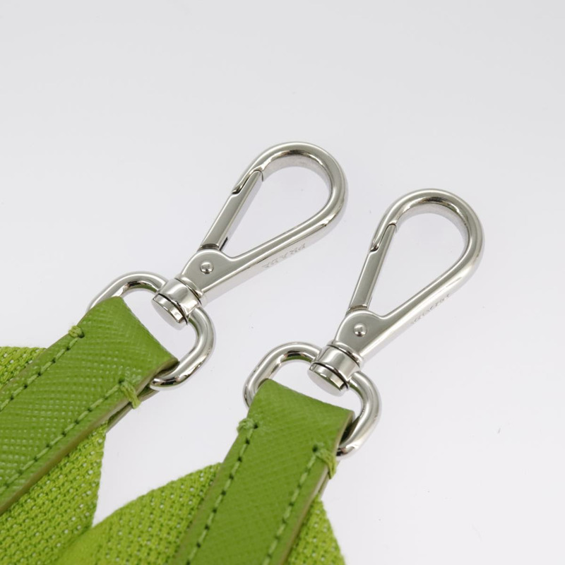 【日本直送】PRADA 單肩帆布包 銀綠色 正品 102538SAV-29