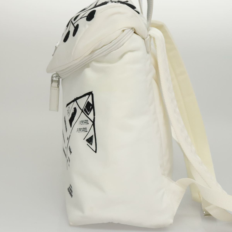 【日本直送】PRADA 雙肩包 尼龍 白色 銀色 正品 105813SAV-2