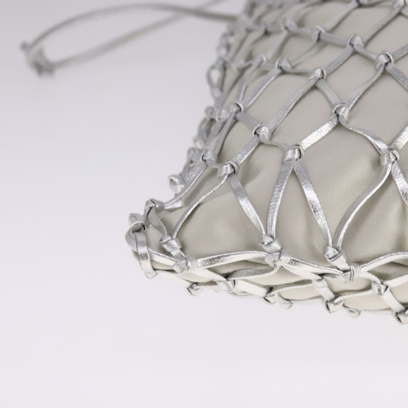 【日本直送】PRADA 鏈條單肩包 緞面銀色 正品 108034SAV-8