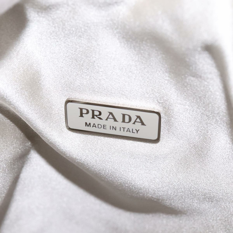 【日本直送】PRADA 鏈條單肩包 緞面銀色 正品 108034SAV-9