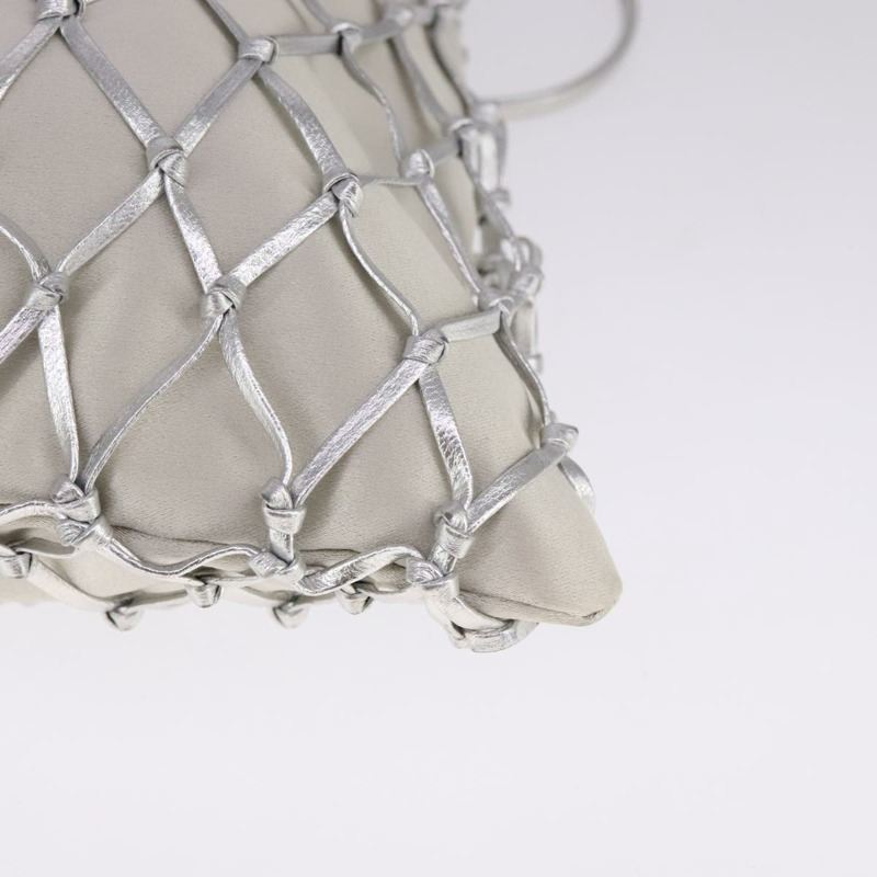 【日本直送】PRADA 鏈條單肩包 緞面銀色 正品 108034SAV-14