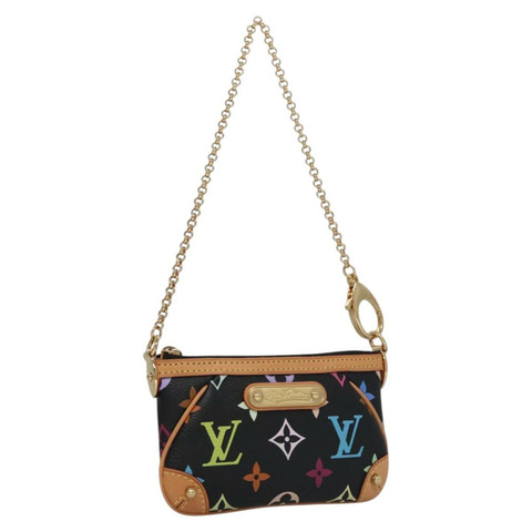 路易威登 Multicolor Pochette Mira PM 手拿包 黑色 M60099 LV 正品 112528SAV