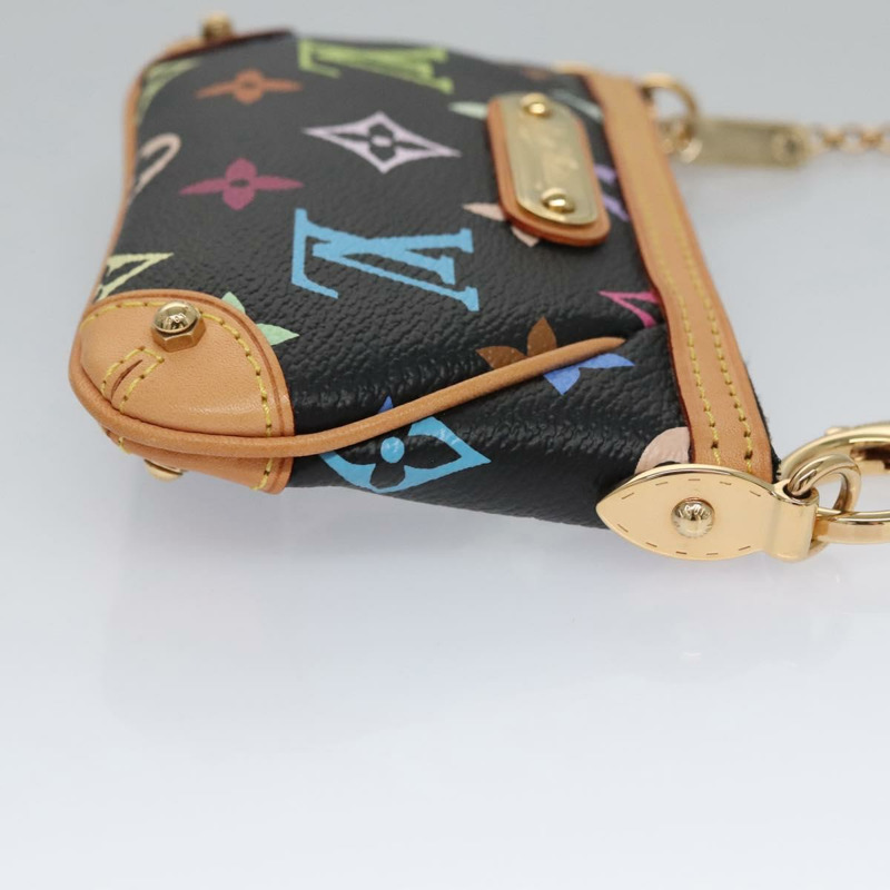 【日本直送】路易威登 Multicolor Pochette Mira PM 手拿包 黑色 M60099 LV 正品 112528SAV-2