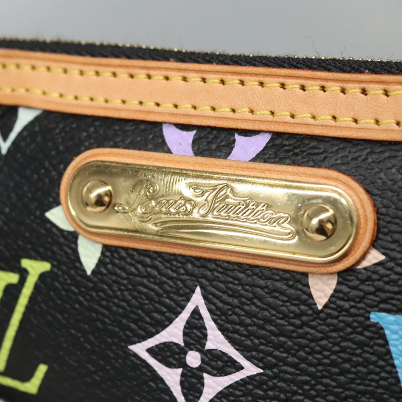 【日本直送】路易威登 Multicolor Pochette Mira PM 手拿包 黑色 M60099 LV 正品 112528SAV-19