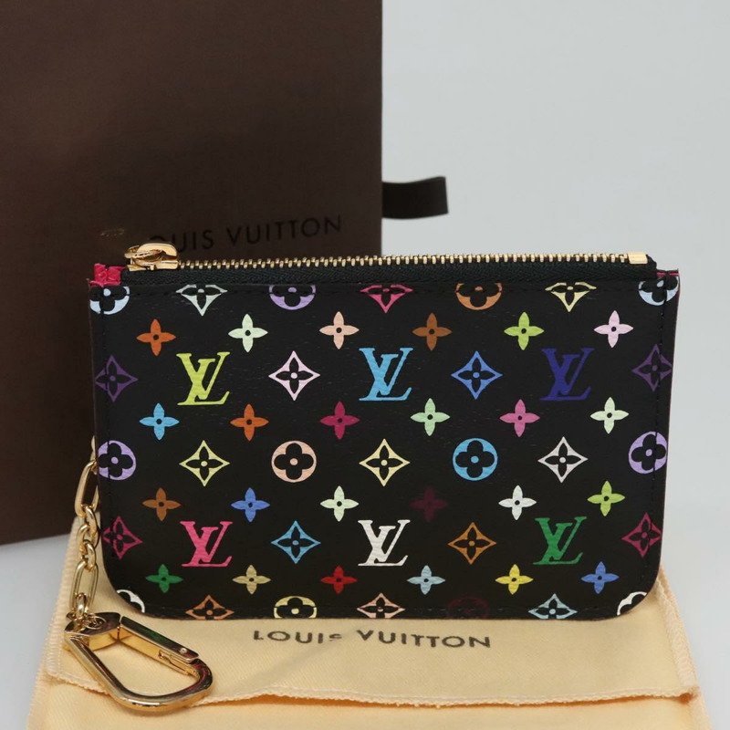 【日本直送】路易威登 Multicolor Pochette Cles NM 零錢包 黑色 M93735 正品 110059SAM-11