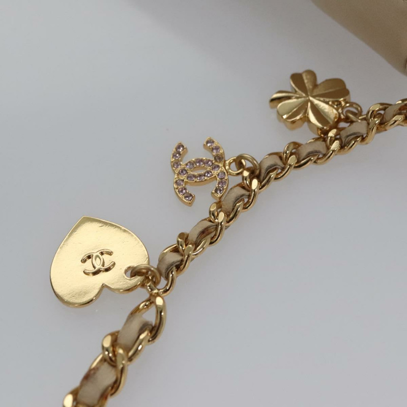 【日本直送】香奈兒 Choco Bar 鏈條肩背包，羊皮材質，象牙色，CC 標誌，貨號 110166SAM-7