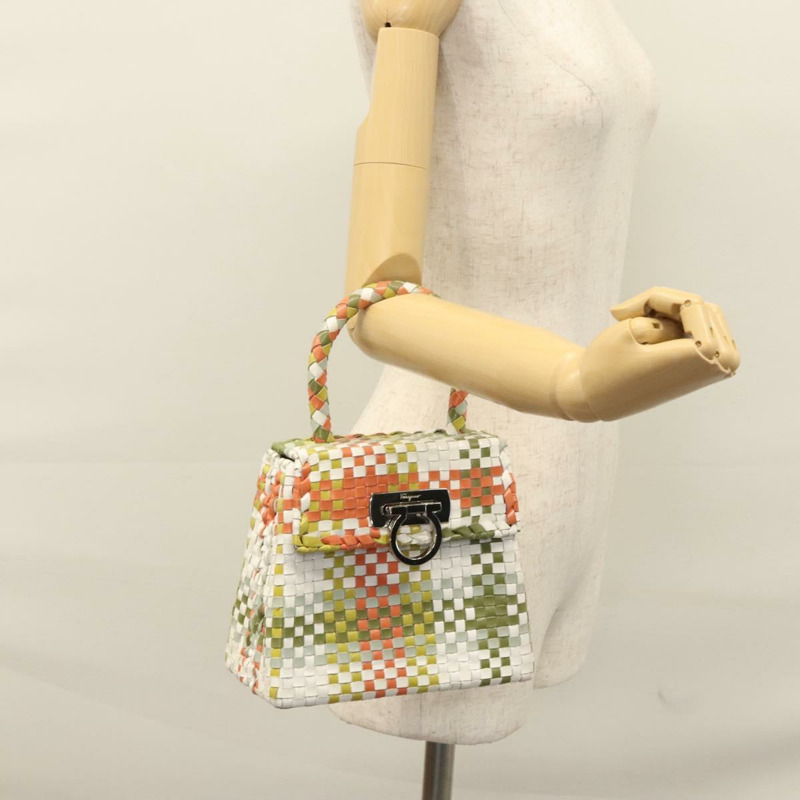 【日本直送】Salvatore Ferragamo Gancini 手提包 皮革 多色 正品 110491SAV-22