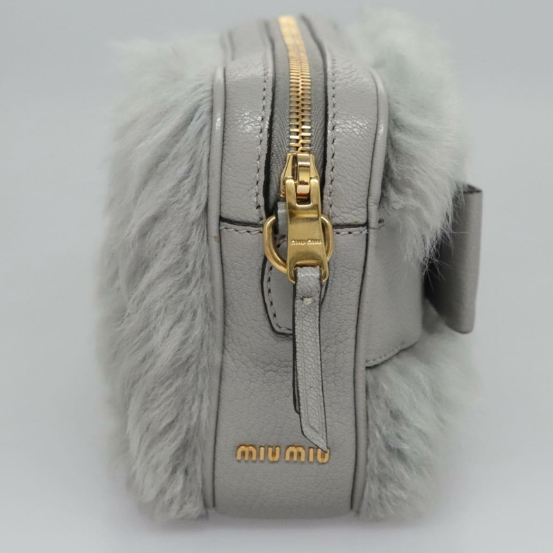 【日本直送】Miu Miu 灰色單肩包 正品 115374SAM-3