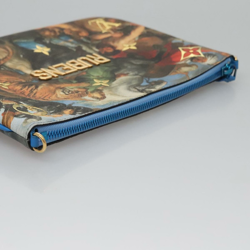 【日本直送】路易威登 Celty Pochette Plat Pouch Koons Rubens M64617 LV Auth 115961SAM-4