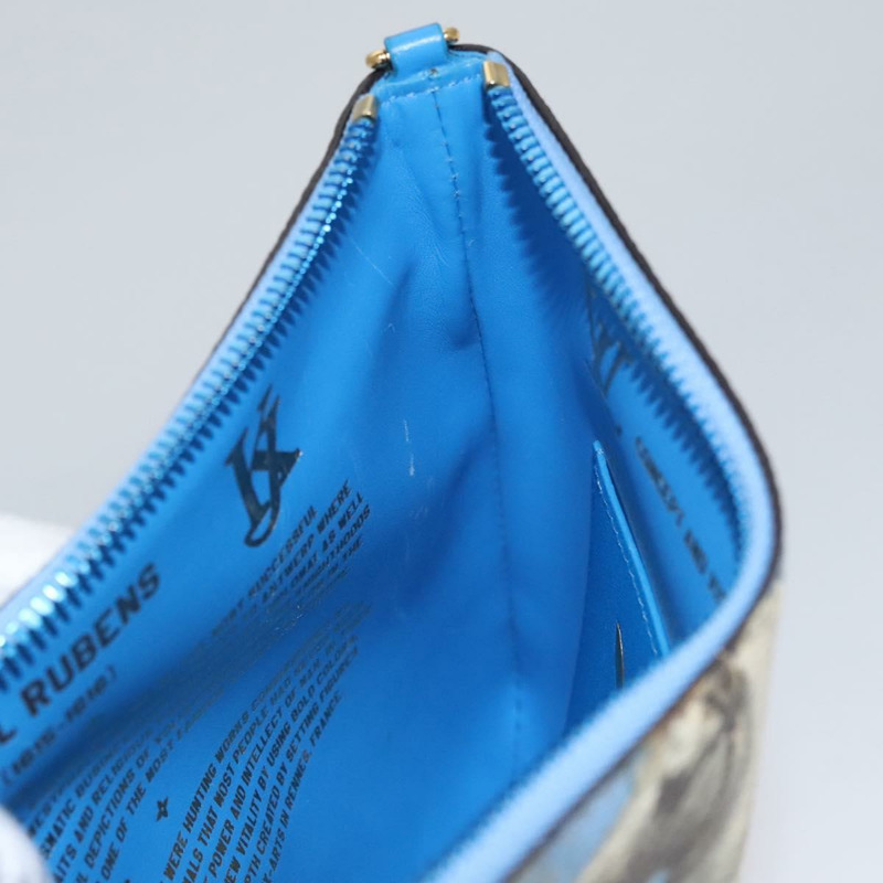 【日本直送】路易威登 Celty Pochette Plat Pouch Koons Rubens M64617 LV Auth 115961SAM-19