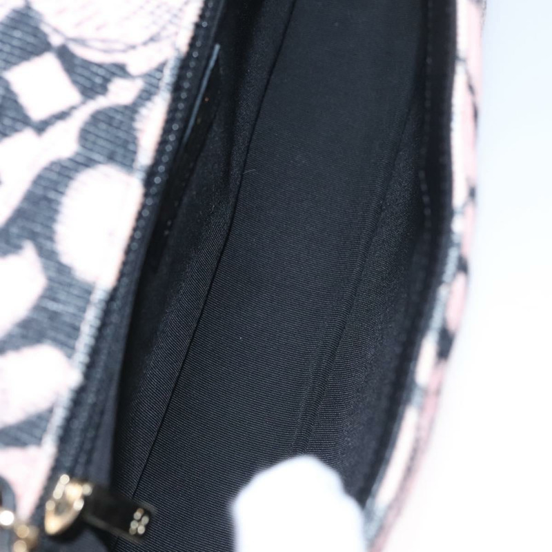 【日本直送】香奈兒 (CHANEL) 鏈條 V 字縫線單肩包，燈芯絨材質，粉紅色，金色雙 C 標誌，貨號 115032SM-10