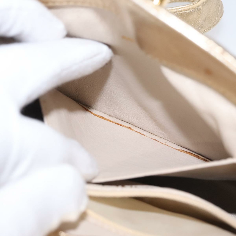 【日本直送】香奈兒 (CHANEL) Matelasse 羊皮單肩包，金色雙C標誌，貨號 114942V-22