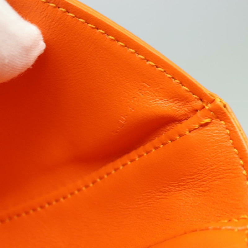 【日本直送】CELINE 三角形單背包 皮革 橘色 正品 MY058M-10