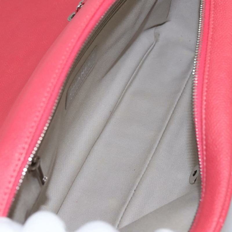 【日本直送】香奈兒 Matelasse 31 鏈條肩背包 小牛皮 粉紅色 CC Auth fm4289V-10