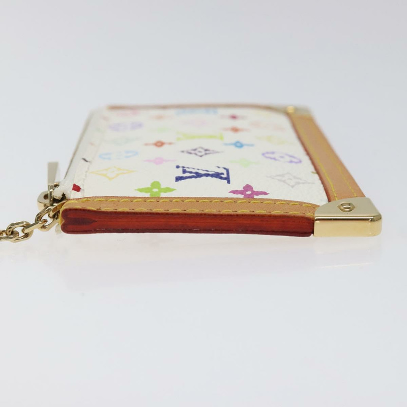 【日本直送】路易威登 Monogram Multicolor Pochette Cles 手拿包 白色 M92655 正品 116241SAM-3