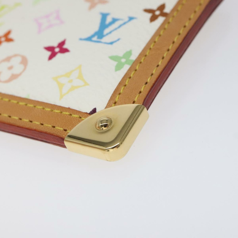 【日本直送】路易威登 Monogram Multicolor Pochette Cles 手拿包 白色 M92655 正品 116241SAM-6