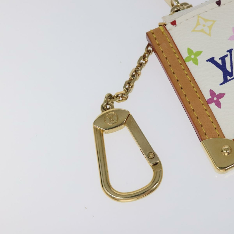 【日本直送】路易威登 Monogram Multicolor Pochette Cles 手拿包 白色 M92655 正品 116241SAM-8