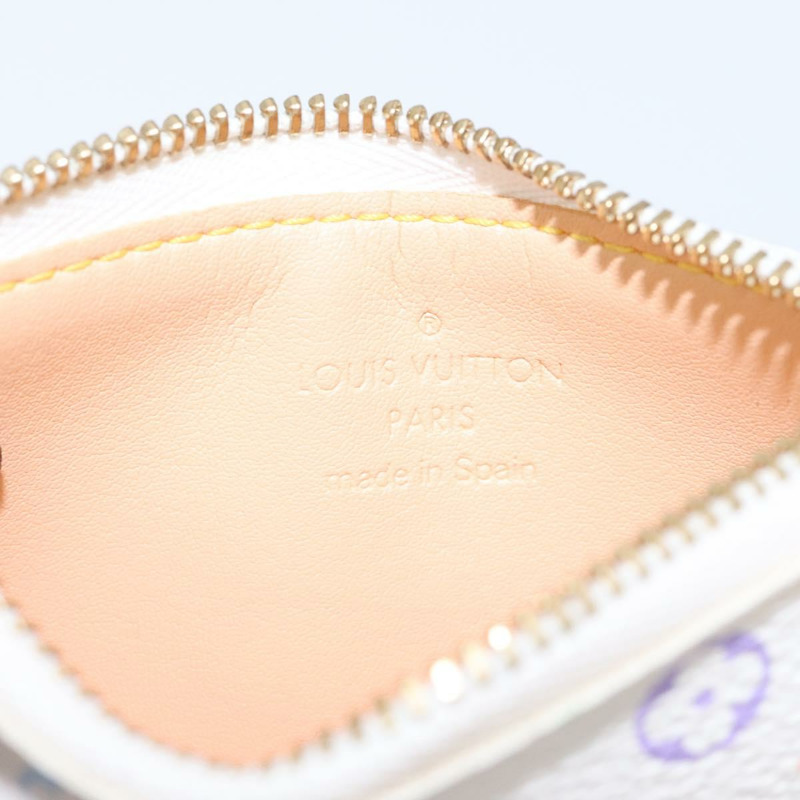 【日本直送】路易威登 Monogram Multicolor Pochette Cles 手拿包 白色 M92655 正品 116241SAM-16