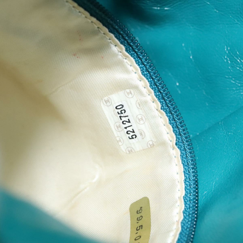 【日本直送】香奈兒單肩背包，皮革材質，土耳其藍，CC標誌，正品 BD1096SAM-9