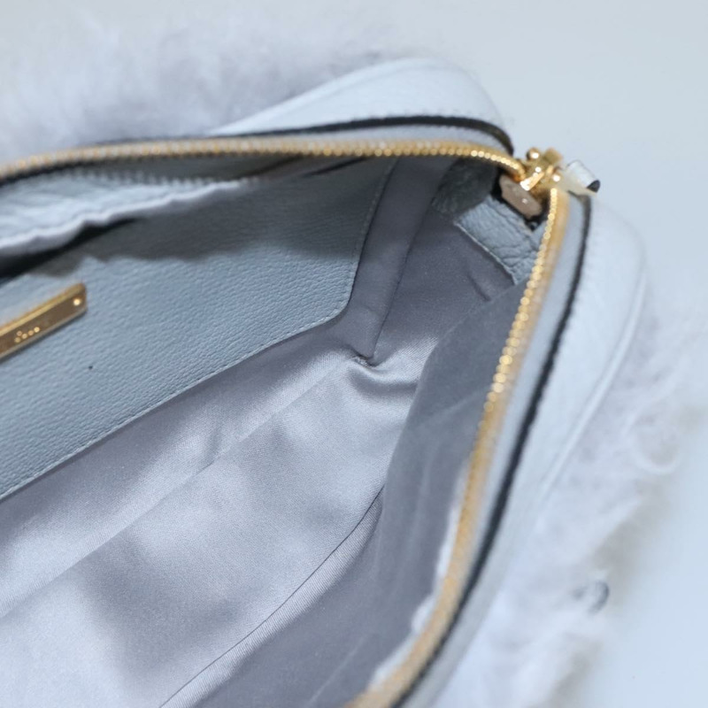 【日本直送】Miu Miu 灰色皮革肩背包 正品 BD1196V-17
