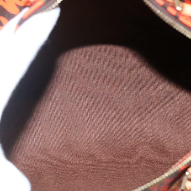 【日本直送】路易威登 Monogram Graffiti Speedy 30 手提包 橙色 M93705 正品 BD1094SM-9