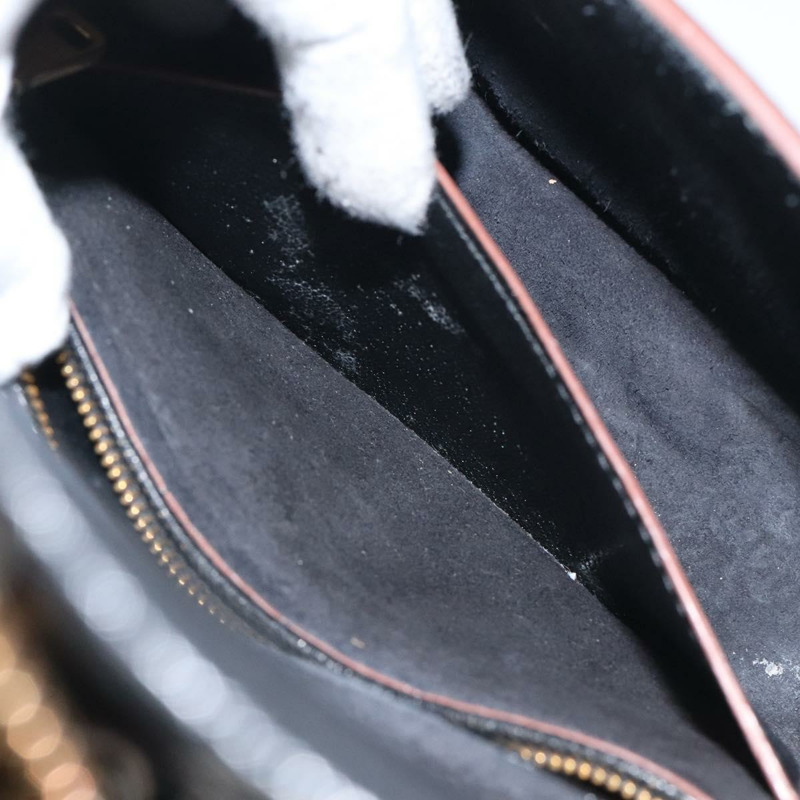 【日本直送】Miu Miu 黑色金色皮革肩背包 正品 MX101V-9