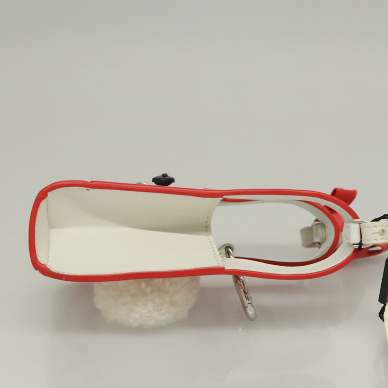 【日本直送】FENDI 與 Mark Jacobs 聯名款 Bunny 皮革手袋，白色、紅色、銀色，正品 BD1711M-2