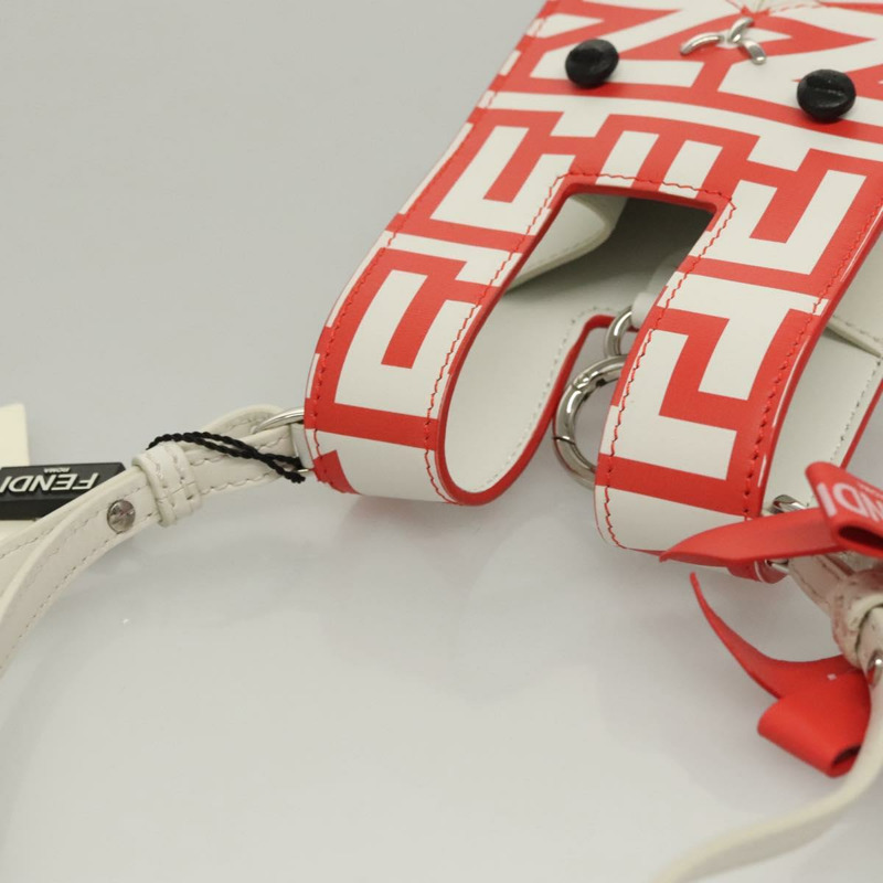 【日本直送】FENDI 與 Mark Jacobs 聯名款 Bunny 皮革手袋，白色、紅色、銀色，正品 BD1711M-5