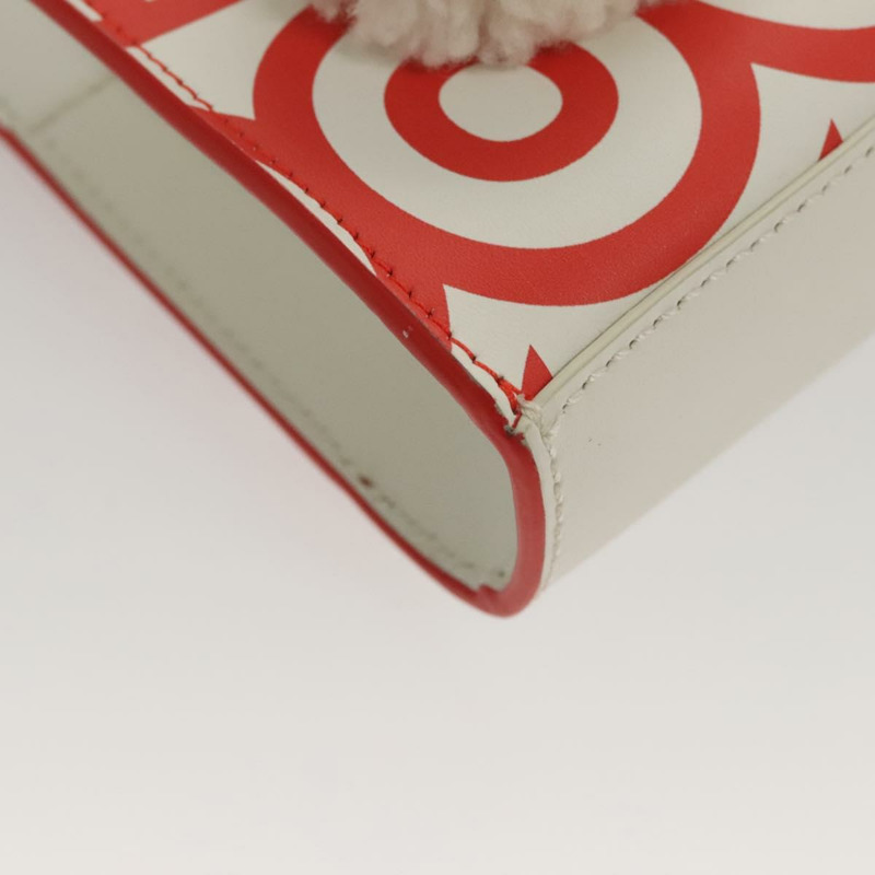 【日本直送】FENDI 與 Mark Jacobs 聯名款 Bunny 皮革手袋，白色、紅色、銀色，正品 BD1711M-15