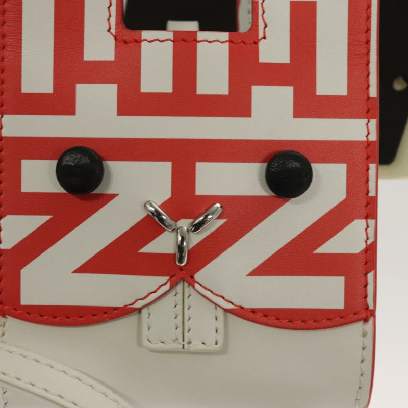 【日本直送】FENDI 與 Mark Jacobs 聯名款 Bunny 皮革手袋，白色、紅色、銀色，正品 BD1711M-18