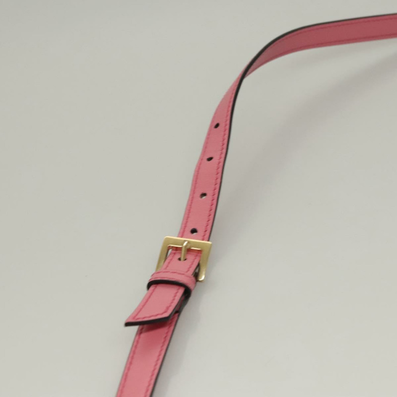 【日本直送】Miu Miu 粉紅金色皮革肩背包，正品 BD1584SAM-13