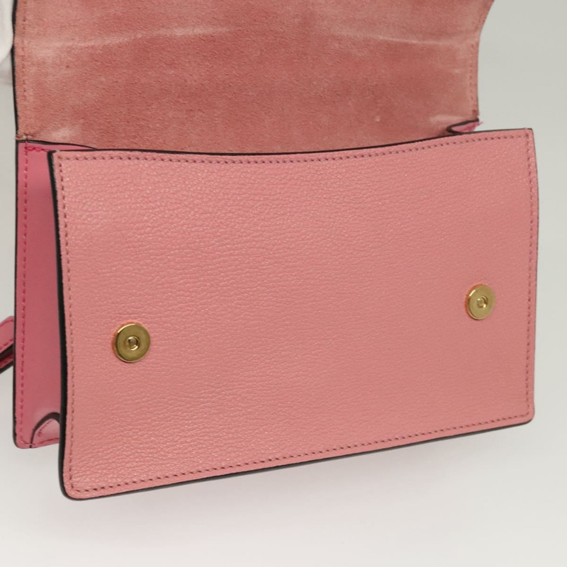 【日本直送】Miu Miu 粉紅金色皮革肩背包，正品 BD1584SAM-19
