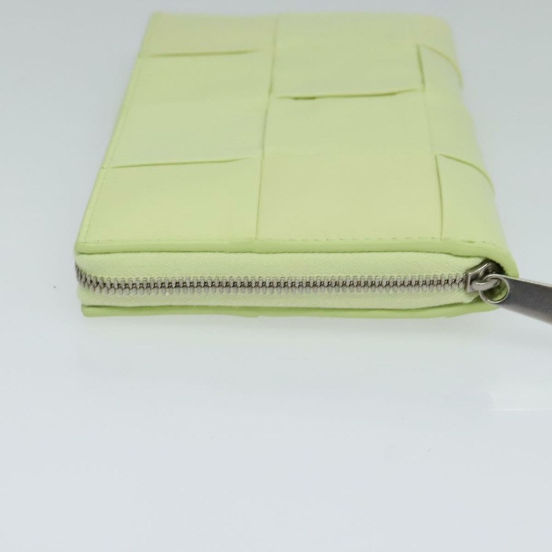 【日本直送】BOTTEGA VENETA INTRECCIATO 皮夾皮革青檸綠正品 117269M-2