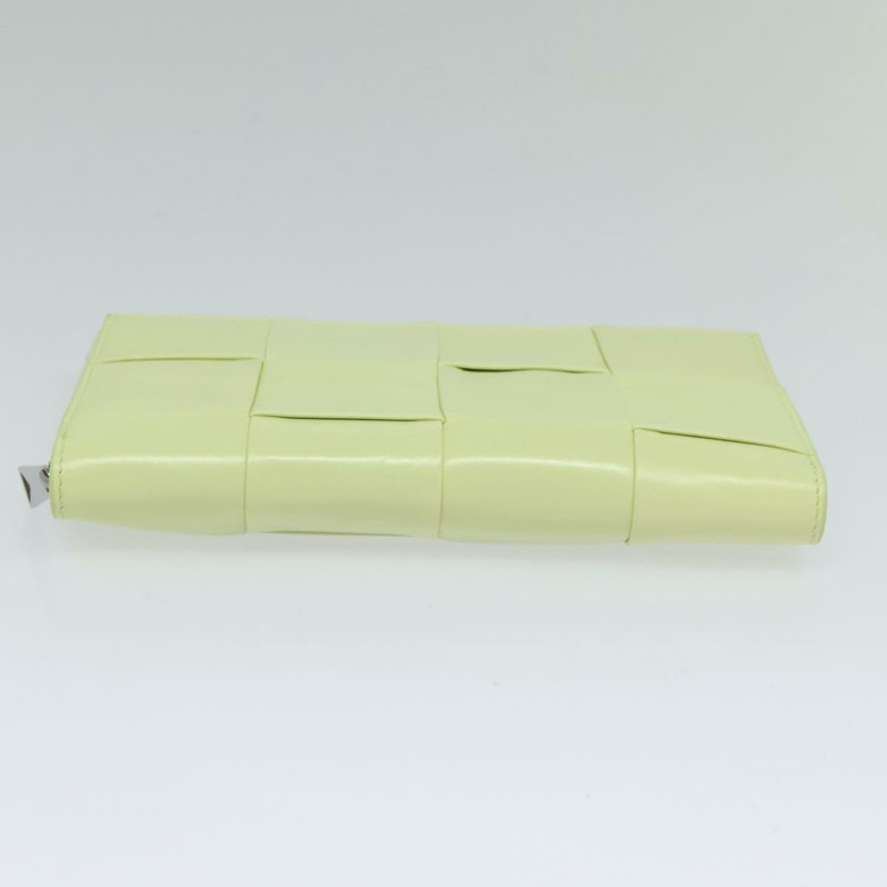 【日本直送】BOTTEGA VENETA INTRECCIATO 皮夾皮革青檸綠正品 117269M-5