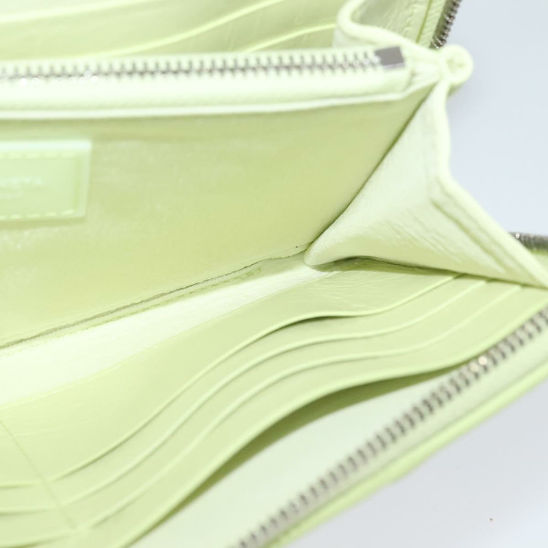 【日本直送】BOTTEGA VENETA INTRECCIATO 皮夾皮革青檸綠正品 117269M-19