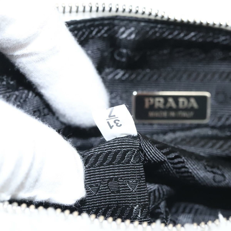 【日本直送】PRADA 肩背包 Pile 白色銀色 Auth MX183SAM-10