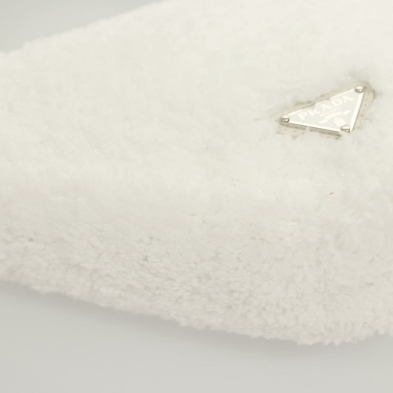 【日本直送】PRADA 肩背包 Pile 白色銀色 Auth MX183SAM-15