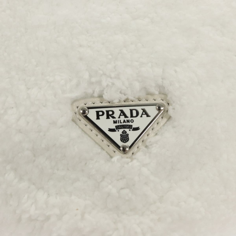 【日本直送】PRADA 肩背包 Pile 白色銀色 Auth MX183SAM-17